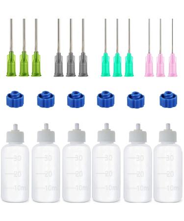 Expesumas 6 Pcs Glue Applicator Bottles  30ml Plastic Squeezable Dropper Bottles with Blunt Needle Tip 14ga 16ga 18ga 20ga for Glue Applications  Paint Quilling Craft and Oil - Buy Online on GoSupps.com