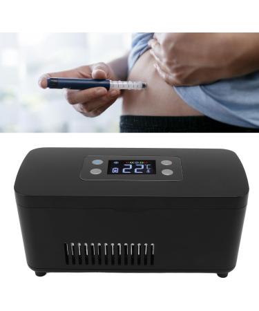 Portable Insulin Cooler & Refrigerator Box - Compact Freezer for Travel | Black US Plug - Buy Online on GoSupps.com