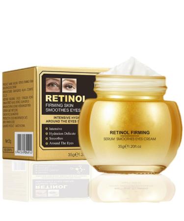 Retinol Eye Cream-Eye Cream For Dark Circles And Puffy Eyes Moisturize Hydrate With Retinol Serum Collagen Hyaluronic Acid-Eye Cream Anti Aging-Anti Wrinkle Eye Cream