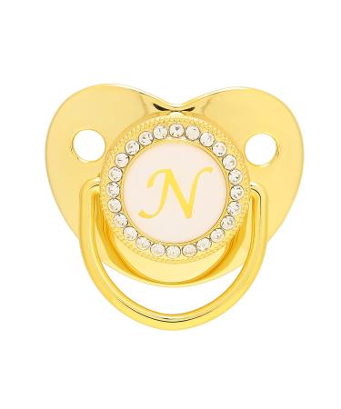 Golden Ultra-Light Silicone Pacifier 0-6 Months | Soft BPA-Free Infant Pacifier with Clip | Safe & Stylish Baby Soother for 6-18 Months - Buy Online on GoSupps.com