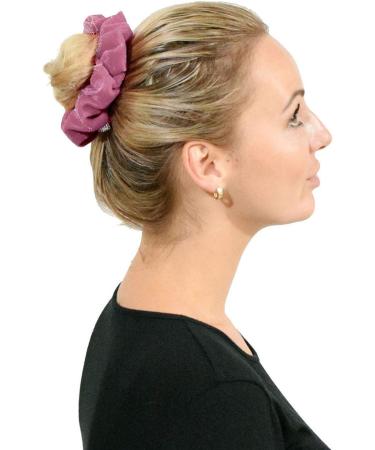 2PCS Large Velvet Hair Scrunchies in Dusky Pink for Women, Girls, and Kids - Buy Online on GoSupps.com