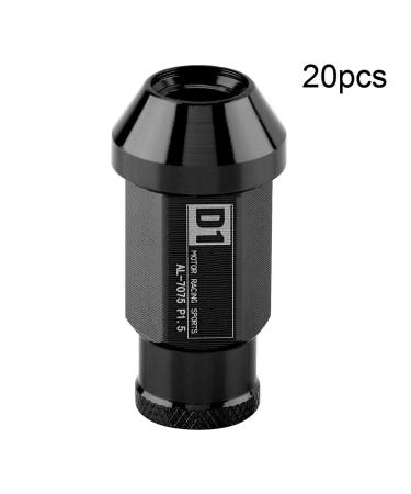 Buy M12X1.5 Black Aluminum Wheel Nuts - Racing Tire Screws for Cars | International Shipping - Buy Online on GoSupps.com