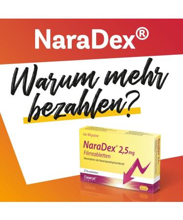 NaraDex 2.5 mg Film-Coated Tablets - Buy Internationally | Fast Shipping - 2 Tablets - Buy Online on GoSupps.com