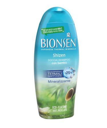Bionsen Shizen shower foam with bamboo 1 x 250 ml mineralizing shower with Japanese oil gum minerals nickel tested without parabens ecological bottle 100 recycled