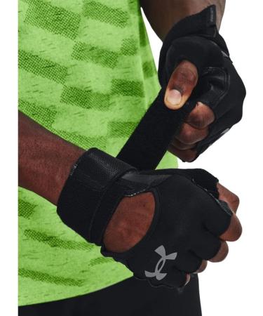Under Armour Men's Weightlifting Gloves Half Finger - Black | Top Quality Training Gear for Strength & Performance - Buy Online on GoSupps.com
