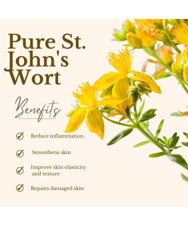 Pure St. John's Wort Mazerate Oil | 100% Natural Hyperical Oil for Body Face & Hair Care | 50ml - Ideal for Massages - Buy Online on GoSupps.com