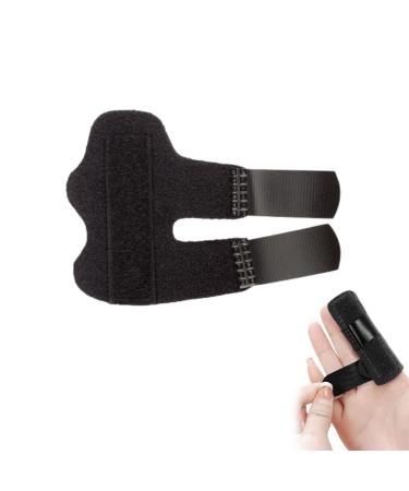 Jawflew Finger Splint Plus Sleeve  Finger Splint Trigger for Straightening  Suitable for Index  Middle  Ring Finger  Tendon Release & Pain Relief