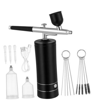 minkissy 1 Set Makeup Kits Nail Kit Airbrush for Nails Airbrush Compressor Airbrush Kit Cordless Airbrush Air Brush for Nails Airbrush Makeup Aluminum Alloy Charging Cable Cake 12.00X4.20X4.20CM Picture 1