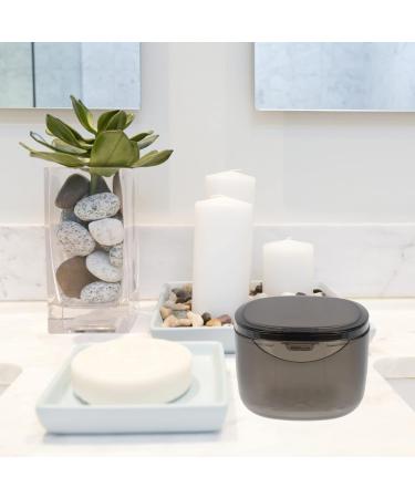 Denture Case: Reusable Plastic Storage Box for False Teeth - Grey | Orthodontic Retainer & Mouth Guard Holder for Travel & Home - Buy Online on GoSupps.com