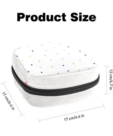 Shop Women's Bonds Storage Pockets Stillpad Holder | Soft Color Minimal Triangle Pattern Portable Period Kit Bag for Women & Girls - Buy Online on GoSupps.com