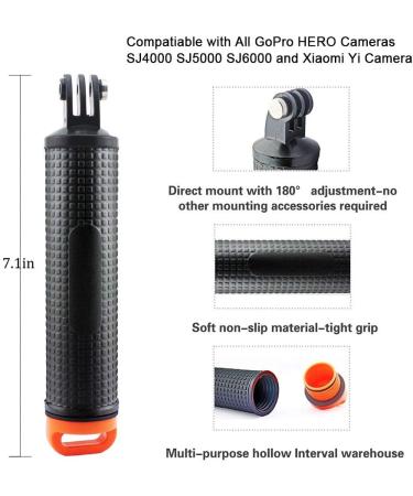 Harwerrel Waterproof Floating Hand Grip for GoPro & Action Cameras + Float Strap - Buy Online on GoSupps.com