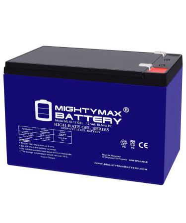Mighty Max Battery 12V 10AH Gel F2 Replacement Battery Compatible with IT-YB12100