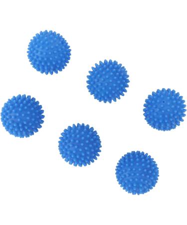 Eco Laundry Dryer Silicone Balls Silicone Laundry Dryer Reusable Balls Practical Reduce Drying Time Eliminate Wrinkles Reusable for Apartment (Blue 6 PCS) - Buy Online on GoSupps.com