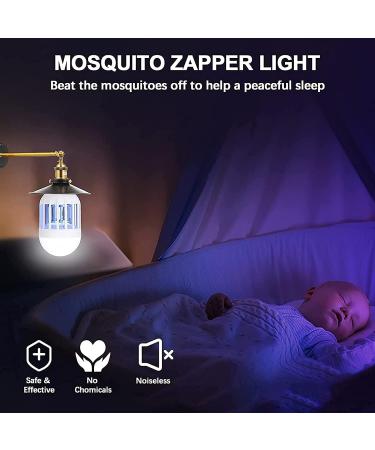 OSTF 2 Packs Bug Zapper Light Bulb 2 in 1 Mosquito Killer Lamp Bulb E27 Mosquito Zapper Bulb UV LED Mosquito Light Bulb for Patio Outdoor Indoor White 6.3 inches x 3.15 inches - Buy Online on GoSupps.com