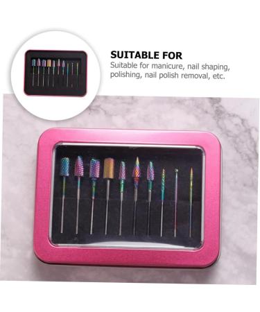 FOMIYES 1set Grinding Head Grinding Burr Cutters Electric Nail File Replacement Heads Manicure Drill Bits Nail Kits Electric Tool Manicure Grinding Tools Nail Drill Tungsten Steel Diamond - Buy Online on GoSupps.com