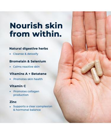 VitaMedica Clear Skin Bundle | Natural Nutraceutical & Probiotic Cleanser & Moisturizer for Breakout-Prone Skin - Shop Internationally - Buy Online on GoSupps.com