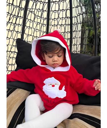PythJooh Baby Christmas Romper | Merry Santas Hoodie Costume for Infants 0-24M - Buy Online on GoSupps.com