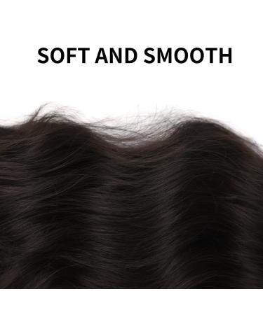 Ponytail Extension Clip-In - Curly Wavy Dark Brown 60cm/65cm | Natural Hair Part & Afro Braid - Buy Online on GoSupps.com