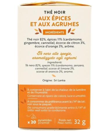  Renut Pack of 10 Spiced Citrus Black Tea - 20 tea bags - 32g tin - Buy Online on GoSupps.com