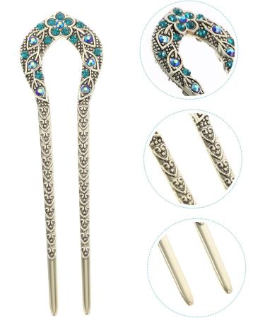 minkissy Metal Hair Forks for Buns Hair Fork u Shape Chopsticks for Hair U Shaped Hair Fork Vintage Hair Sticks for Long Hair Vintage Hair Stick Pin Hair Accessory Miss Pattern Styling Clip - Buy Online on GoSupps.com