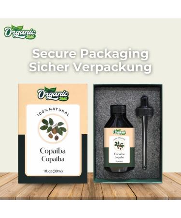  ORGANIC ZING Organic Zing Copaiba Oil (Copaifera officinalis) | Pure & Natural Essential Oil for Skin Care Aroma and Diffuser 30 ml - Buy Online on GoSupps.com