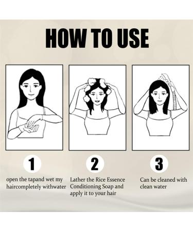  HADAVAKA Rice Water Shampoo And Conditioner Bar Antihair Loss Soap Solid Hair Shampoo For Woman Men Conditioner Bar Conditioner Bar Moisturizing Nourishing And Softening for Dry Damaged (3) - Buy Online on GoSupps.com