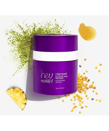 Hey Honey I Peel Good Biomimetic Honey Peel Cream - Brightens & Softens Skin Tone | 100% Natural AHA-Free Treatment - 1 Oz - Buy Online on GoSupps.com