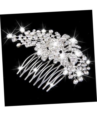 Ipetboom Bridal Wedding Hair Comb Floral Rhinestone Hair Pin Bride Hair Comb Wedding Rhinestone Hair Comb - Buy Online on GoSupps.com