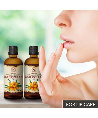 Pure Sea Buckthorn Oil 200ml - Cold-Pressed Sanddorn Oil for Skin & Body Care - Natural Hippophae Rhamnoides Carrier Oil - Buy Online on GoSupps.com