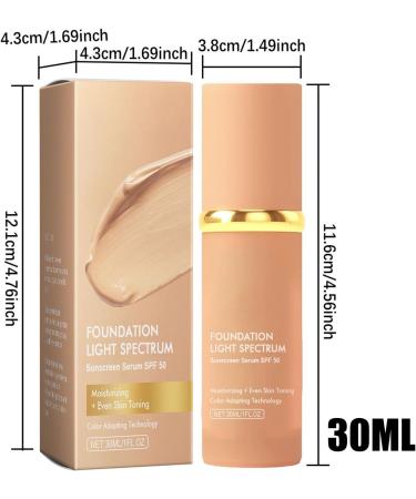 Choin Changing Foundation Color-Changing Makeup | Warm Liquid Cream 30ml | Makeup Base Full Coverage Base All-Day Wear - Buy Online on GoSupps.com