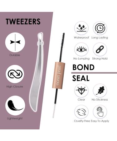 Lash Extension Kit: 280pcs Individual Lashes with Bond and Seal Tweezers - 30+40D 10-16mm Mix Curl Clusters for DIY Eyelash Extensions at Home - Buy Online on GoSupps.com