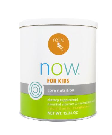 RELIV Now for Kids Vanilla - Nutritional Shake with Essential Vitamins Minerals Carbohydrates & Protein for Lasting Energy 15 Servings