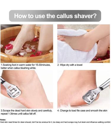 Foot Dead Skin Shaver & Callus Remover Cuticle Cutter Razor Scraper for Smooth Feet | International Shipping - Buy Online on GoSupps.com