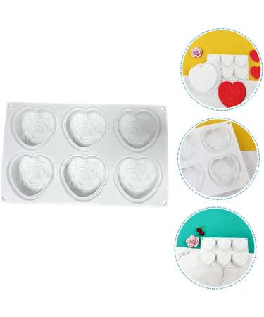 Zerodeko 2pcs Love Rose Mold Cake Mold Ice Cube Mold Rose Cake Pan Molds Silicone Shapes Silicone Mold Heart Shaped Ice Cube Trays Hear Cake Gum Paste Cheese Silica Gel Butter 3D - Buy Online on GoSupps.com