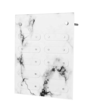 Minkissy Nail Display Board Nail Decoration False Nail Sample Sticks Pearl Scrunchies for Women Practice Color Sticks Manicure Tools Magnet Acrylic Display Stand Detachable