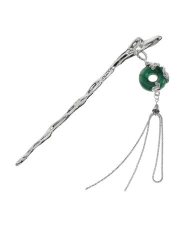 LALAFINA Hairpin Chinese Flower Hair Chopsticks Rhinestone Barrettes for Women Bridal Hair Clip Japanese Hair Pin Hair Bun Stick Chopstick Rhinestones Hair Stick Miss Acrylic