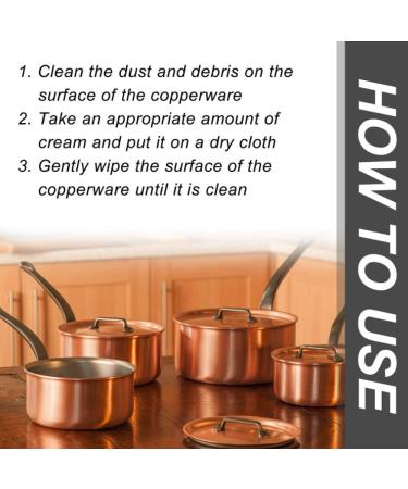 Copper Cleaner for Pots and Pans Brass Cleaner and Polish Gently Rust Removal for Metal 100 Ml - for Kitchen Accessories Instruments for Brass (3PCS) 2pcs - Buy Online on GoSupps.com