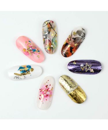 Nail Art Glitter Decoration Set - 24 Boxes Nail Foil Rose Gold Silver Paillette Flake Sequins for 3D Nail Design - Buy Online on GoSupps.com