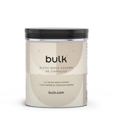 Bulk Black Maca Capsules 4000 mg Pack of 90 22 Servings 90 count (Pack of 1)