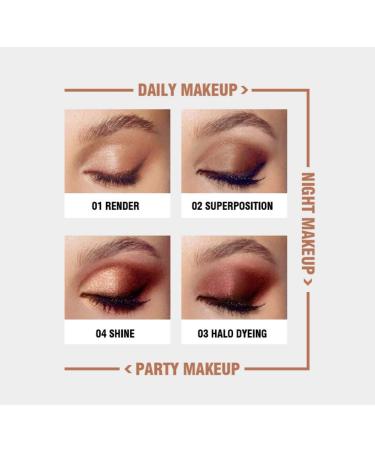 Buy Romantic Bear 9-Color Eyeshadow Palette Nude & Warm High-Pigmented Waterproof Makeup Set - Buy Online on GoSupps.com