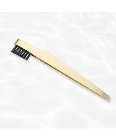 VOCOSTE Portable 2 In1 Eyebrow Shaping Tool Stainless Steel Gold Tone - Buy Online on GoSupps.com