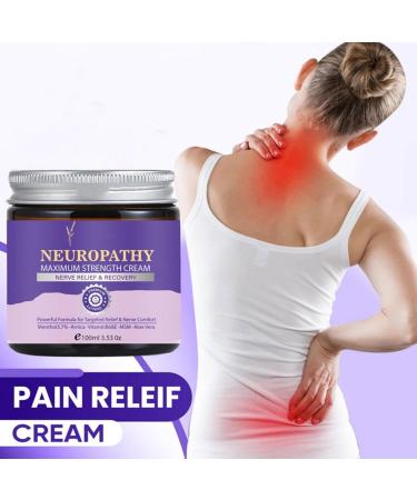Neuropathy Maximum Strength Cream 238g Body Lotion for Feet and Hands Nourishing Skin Butter Moisturizing Balm for Women and Men 100ml 1Pcs - Buy Online on GoSupps.com