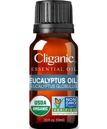 Cliganic 100% Pure Essential Oil Eucalyptus 2/6 fl oz (10 ml)