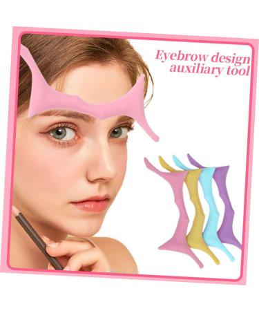 Housoutil Silicone Molds Silicone Makeup Stencil Brow Shaping Template Beauty Tools Eye Protection Miss 17.3x5.9cm Pink - Buy Online on GoSupps.com