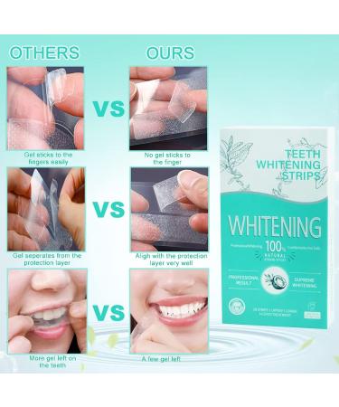 Professional Teeth Whitening Strips - 28Pcs (14 Sets), 1 Hour Whitening, High Adhesion, No-Slip Dry Strips - Buy Online on GoSupps.com
