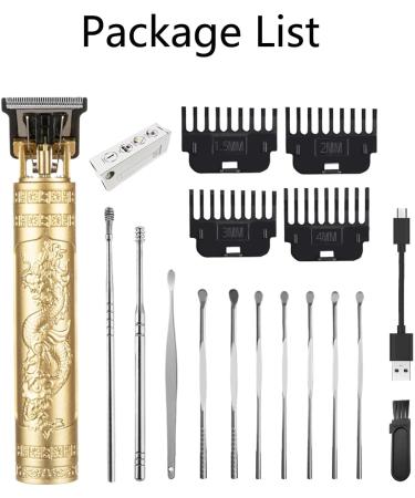 Buy Cordless Hair Clippers for Men Compact Travel Hair Clippers Set with 10 Earpicks | Rechargeable & Stylish Grooming Solution - Buy Online on GoSupps.com