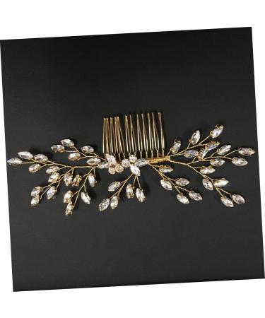 FRCOLOR hair barrettes for women Hair Combs For Women womens hair clips Pearl Bridal Side bride hair accessory hair accessories for flower girls Miss European and American flower crystal - Buy Online on GoSupps.com