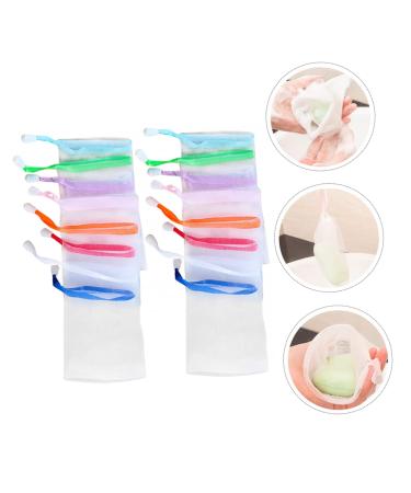 Buy Minkissy 20pcs Soap Foaming Net - Exfoliating Pouch & Bath Scrubber for Bubble & Soap Savers | International Shipping Available - Buy Online on GoSupps.com