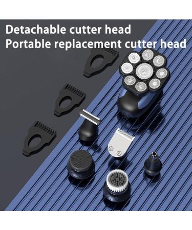 Buy 6 in 1 Electric Head Shaver for Men - 9D Floating Waterproof Razor & USB Charging Trimmer Kits - Buy Online on GoSupps.com
