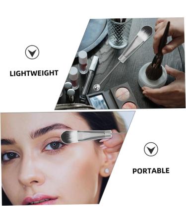 FOMIYES Travel 2 Sets Metal Handle Makeup Brush Eyeshadow Eye Shadow Eye Makeup Brush Beaded Oblique Head Highlighters - Buy Online on GoSupps.com